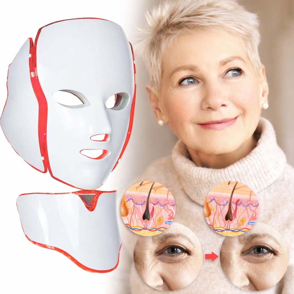 ™Spa Hause™ Máscara LED Facial-Cuello 7 colores