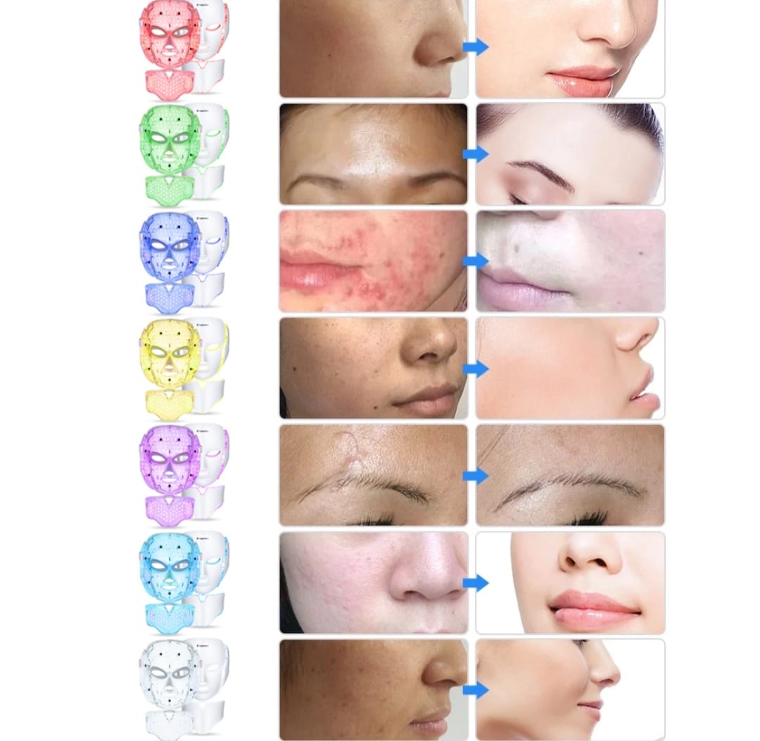 ™Spa Hause™ Máscara LED Facial-Cuello 7 colores