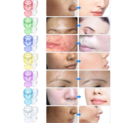 ™Spa Hause™ Máscara LED Facial-Cuello 7 colores