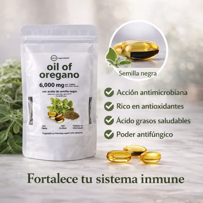 ™Immune System™ Aceite De Orégano En Cápsulas